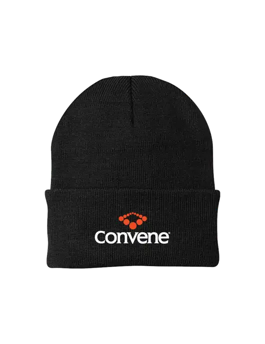 Black Knit Cap w/Convene Logo