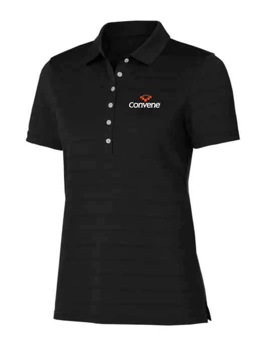 Callaway Womens Black Ventilated Polo w/Convene Logo