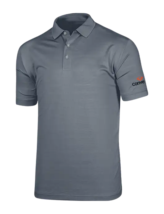 Callaway Vibrant Light Grey Ventilated Polo w/Convene Logo