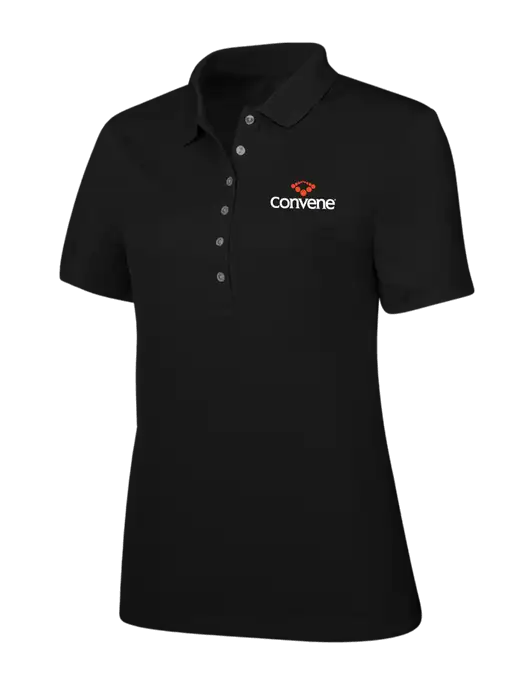 Callaway Womens Ottoman Black Polo w/Convene Logo