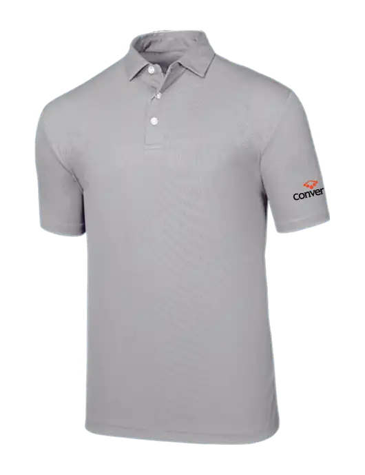 Callaway Birdseye Light Grey Polo w/Convene Logo