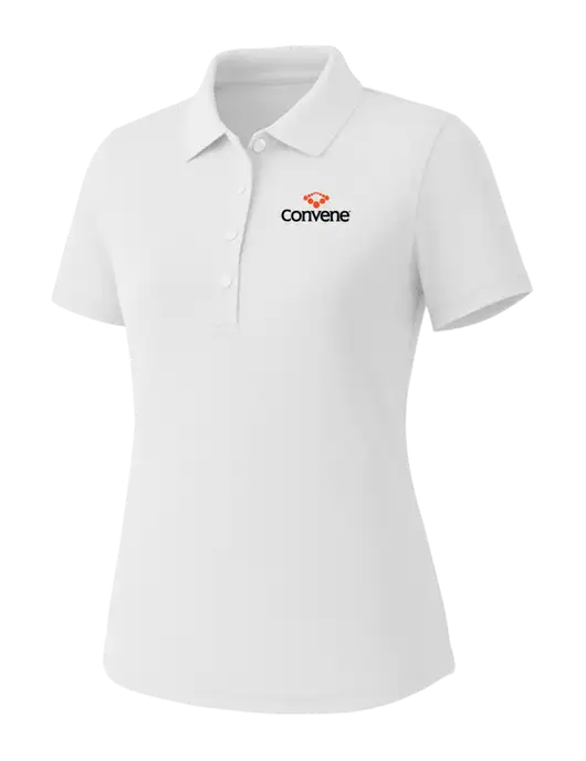 Callaway Womens Core Bright White Performance Polo w/Convene Logo