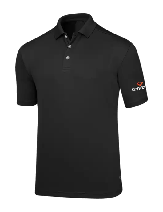 Callaway Core Black Performance Polo w/Convene Logo