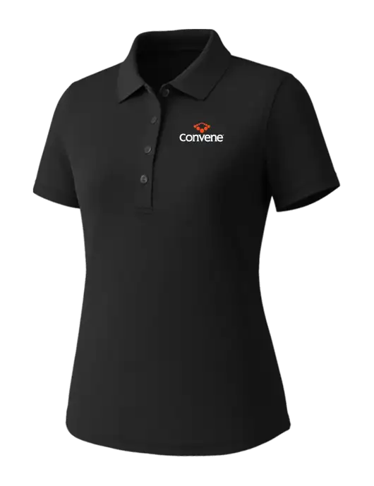 Callaway Womens Core Black Performance Polo w/Convene Logo