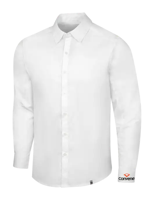 OGIO White Commuter Woven Shirt w/Convene Logo