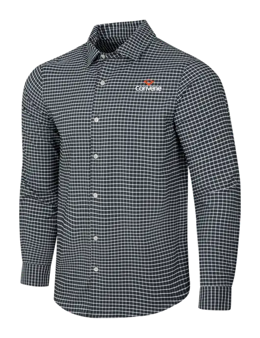 Dark Grey/White City Stretch Shirt w/Convene Logo