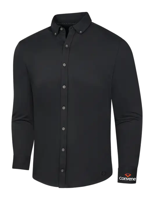 OGIO Blacktop Modern Code Stretch Button-Up Shirt w/Convene Logo