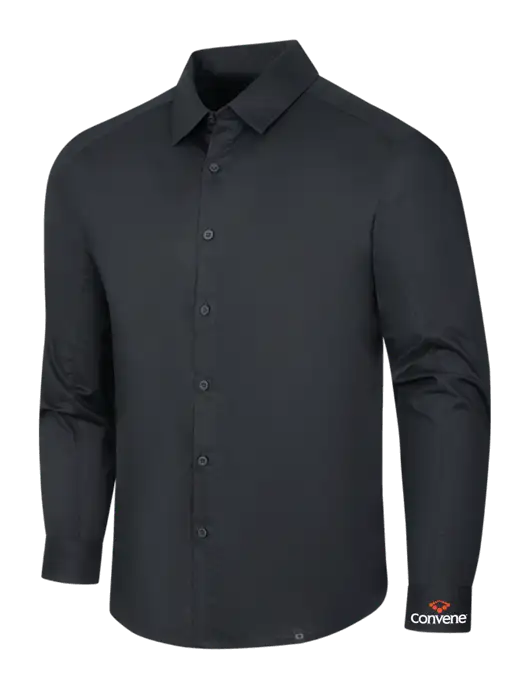 OGIO Black Commuter Woven Shirt w/Convene Logo