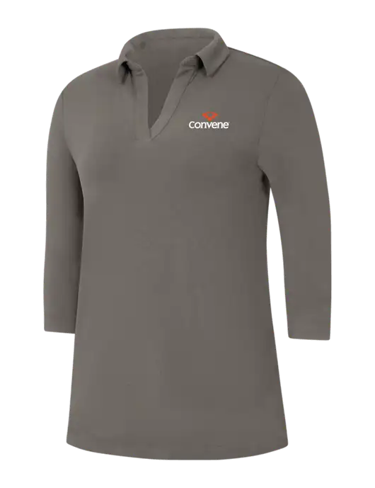 Womens Dark Grey Luxe Knit Tunic w/Convene Logo