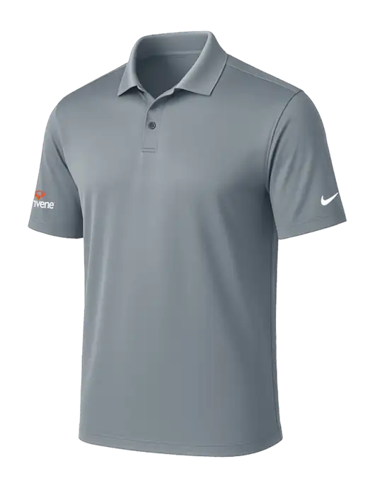 NIKE Medium Grey Victory Solid Polo w/Convene Logo