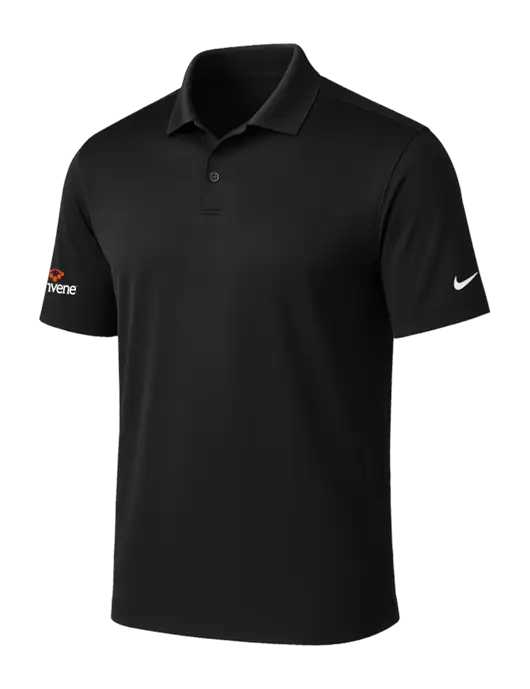 NIKE Black Victory Solid Polo w/Convene Logo