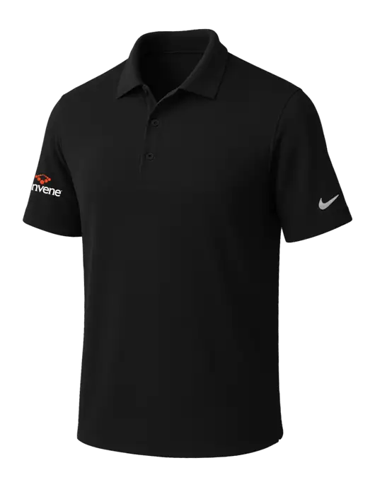 NIKE Black Dri-Fit Micro Pique Polo w/Convene Logo