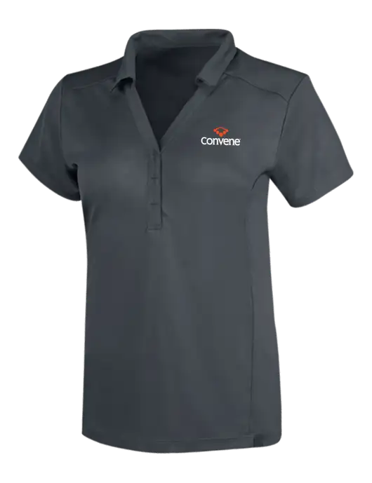 OGIO Dark Grey Womens Framework Polo w/Convene Logo