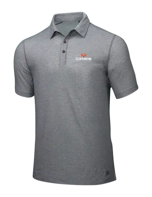OGIO Medium Grey ONYX Polo w/Convene Logo