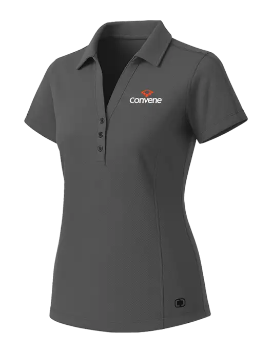 OGIO Womens Medium Grey ONYX Polo w/Convene Logo