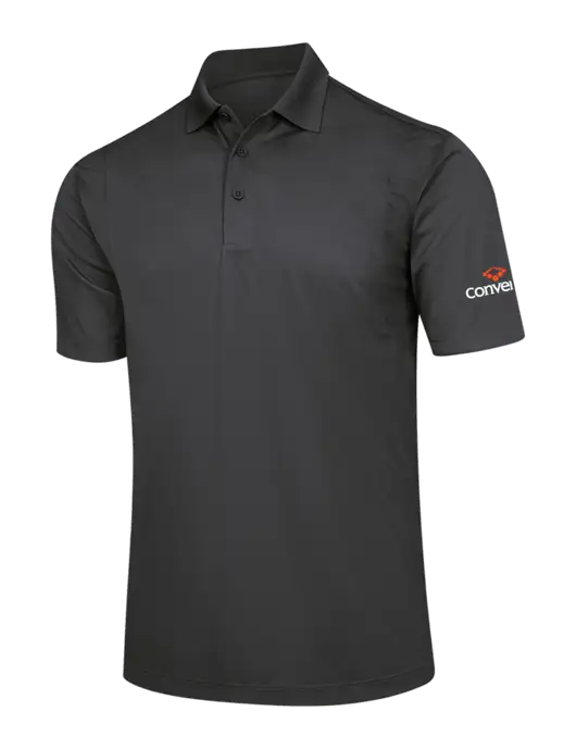 Dark Grey Micropique Sport-Wick Polo w/Convene Logo