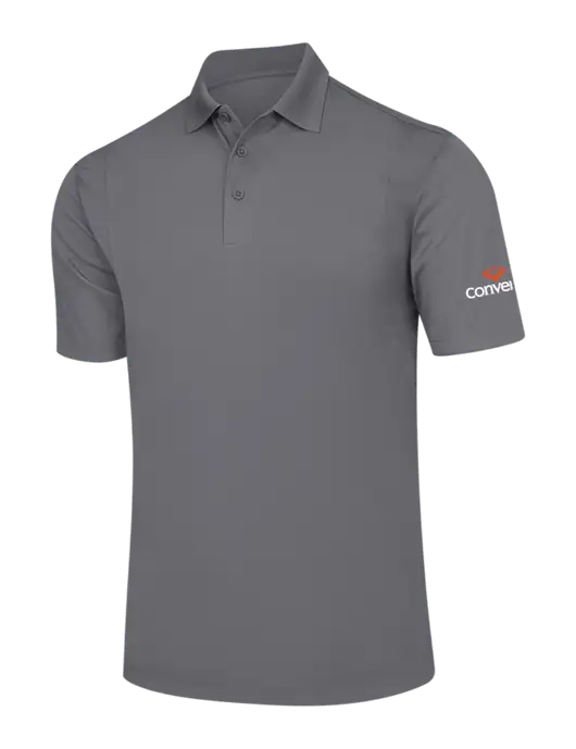 Medium Grey Micropique Sport-Wick Polo w/Convene Logo