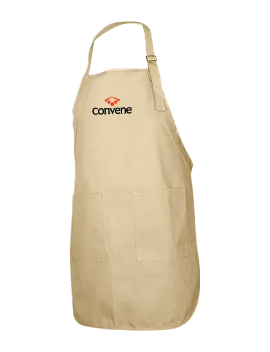 Full-Length Stone Apron With Pockets w/Convene Logo