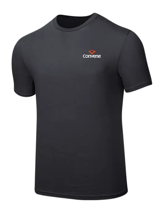 Seriously Soft Charcoal T-Shirt w/Convene Logo