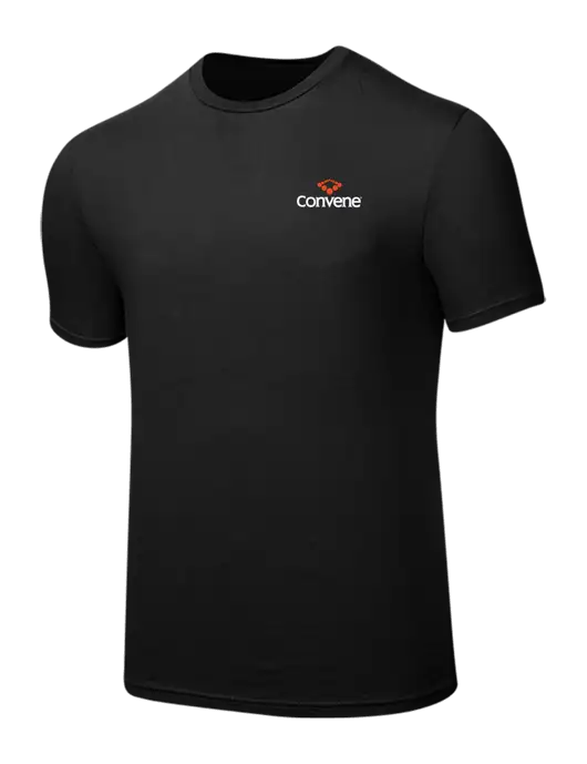 Seriously Soft Black T-Shirt w/Convene Logo