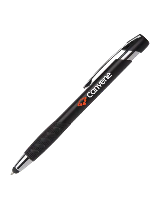 Alize Black Stylus Black Ink Pen w/Convene Logo