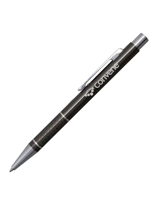 St George Gunmetal Pen - Blue Ink w/Convene Logo