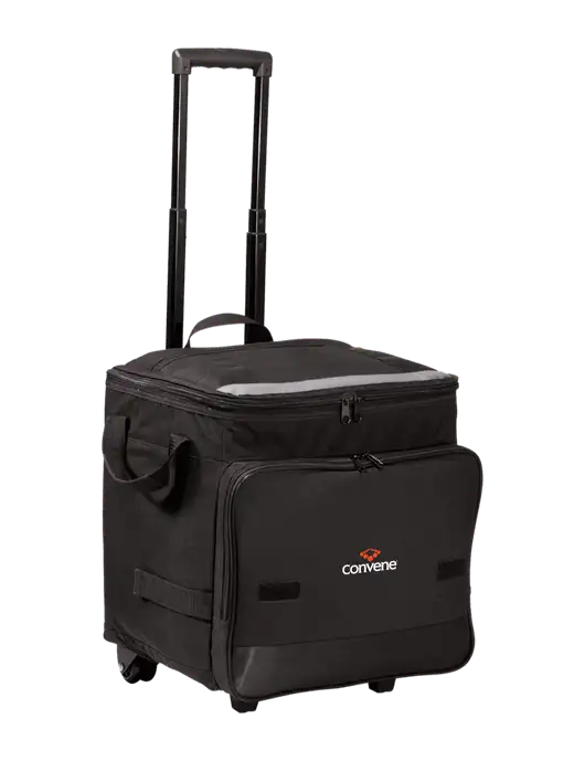 Black Rolling Cooler w/Convene Logo