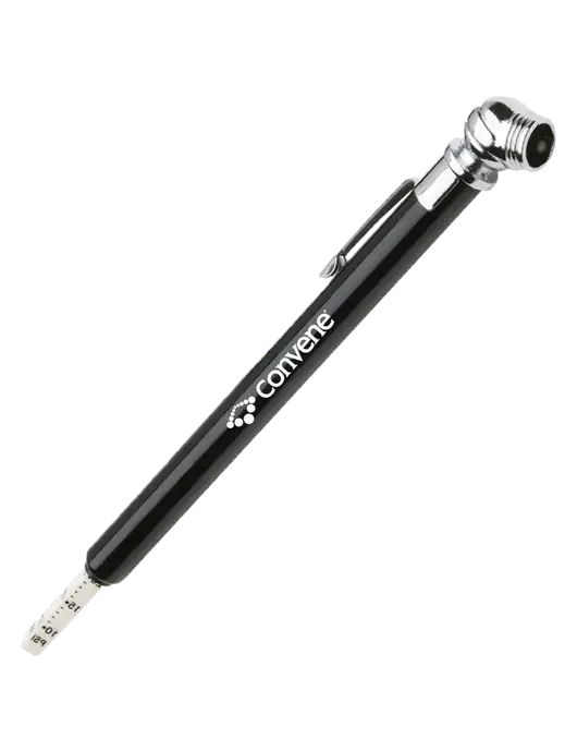 Quick View Black Tire Gauge w/Convene Logo