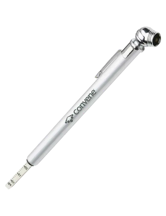 Quick View Silver Tire Gauge w/Convene Logo