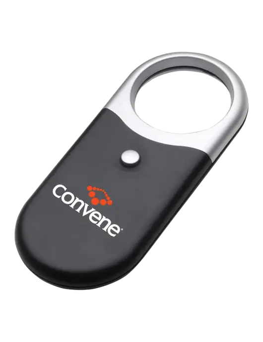 Compact Black Magnifier Light w/Convene Logo