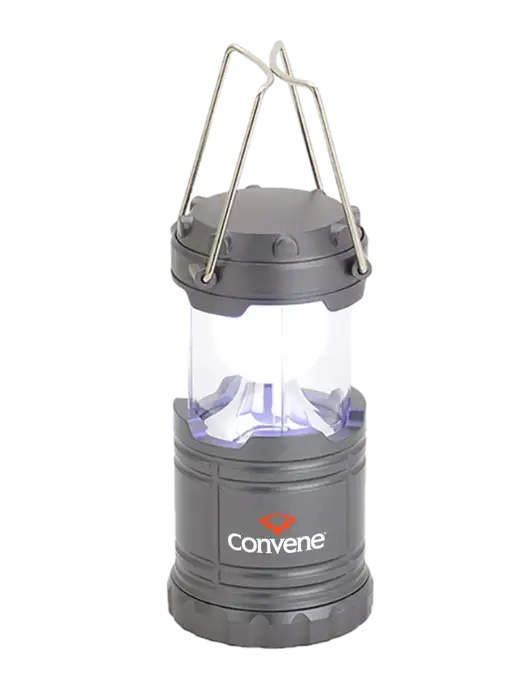 Gunmetal Mini Retro Lantern w/Convene Logo
