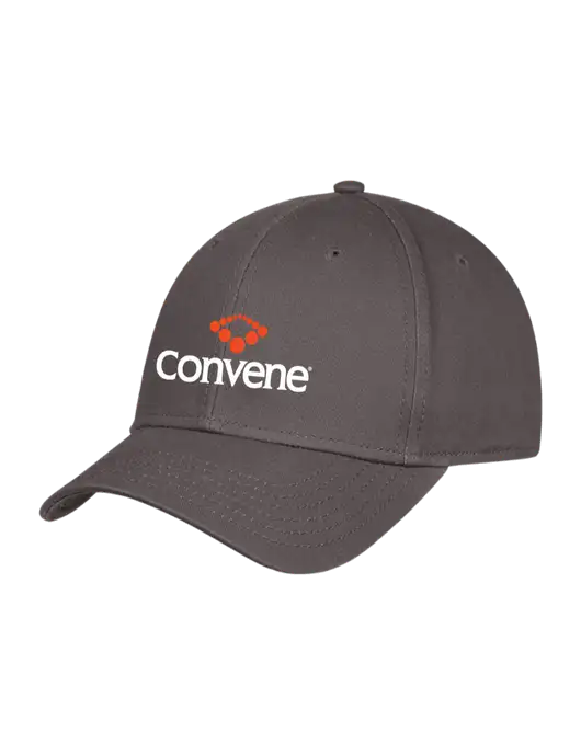 Charcoal Structured Cap Hook & Loop w/Convene Logo