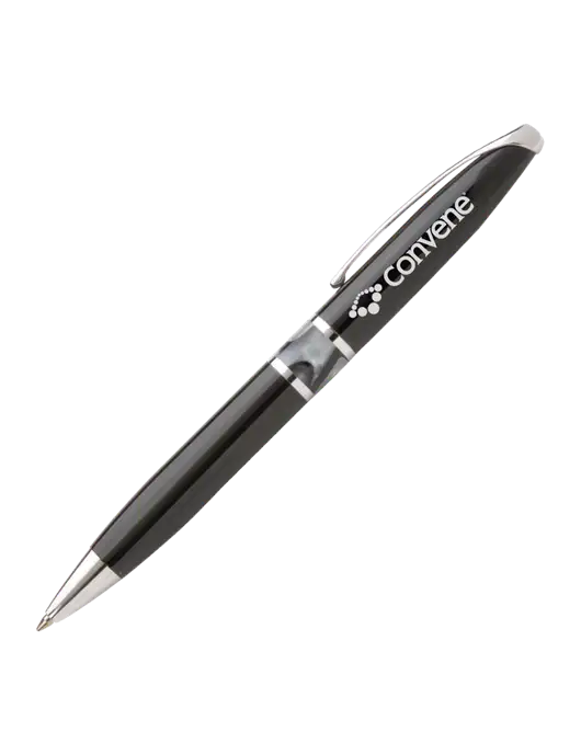 Illusion Black Pen - Black Ink w/Convene Logo