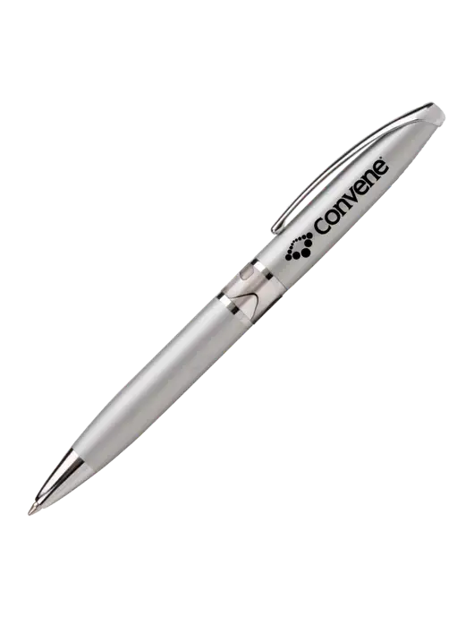 Illusion Silver Pen - Black Ink w/Convene Logo