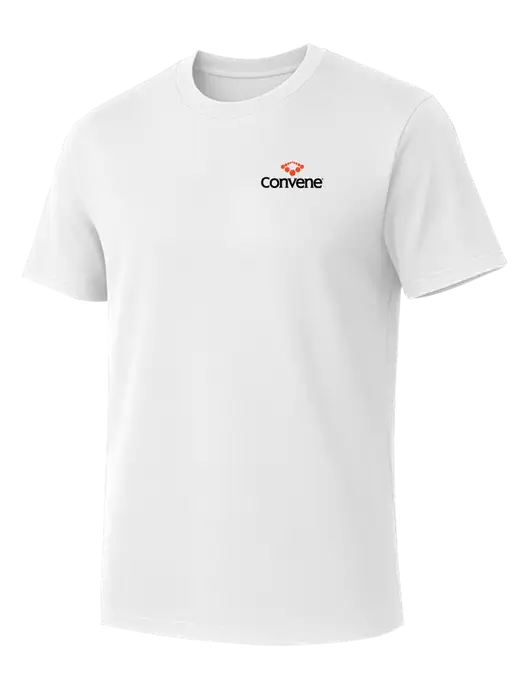 Allmade Bright White Organic Cotton Tee w/Convene Logo