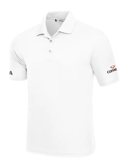 Adidas White Basic Sport Polo w/Convene Logo
