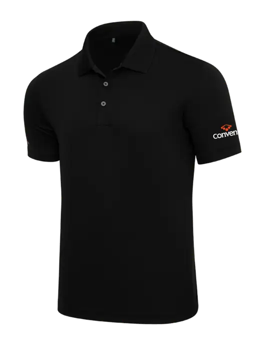 Adidas Black Performance Polo w/Convene Logo