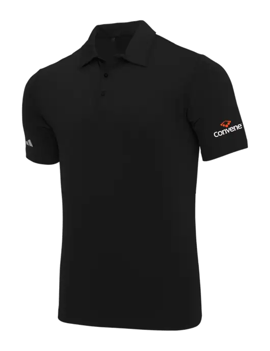 Adidas Black Ultimate Solid Polo w/Convene Logo