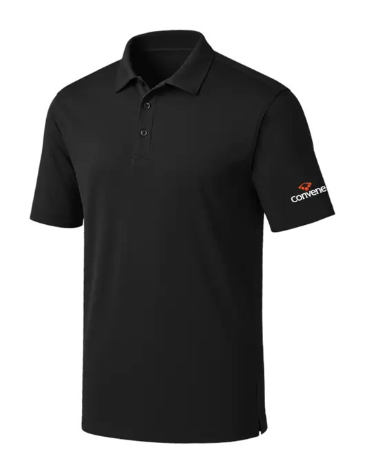 Black Silk Touch Performance Polo w/Convene Logo
