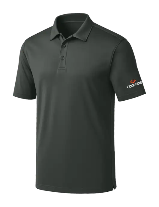 Dark Grey Silk Touch Performance Polo w/Convene Logo