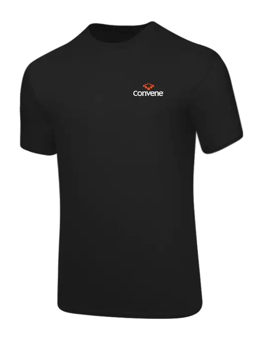 Core Blend Black T-Shirt w/Convene Logo