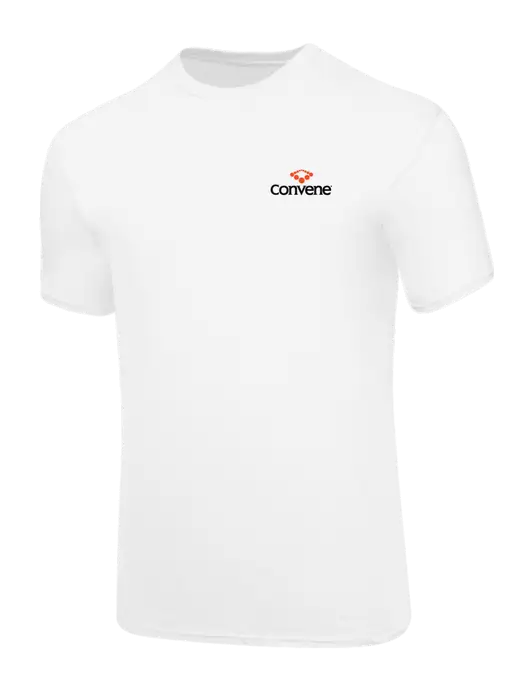 Core Blend White T-Shirt w/Convene Logo