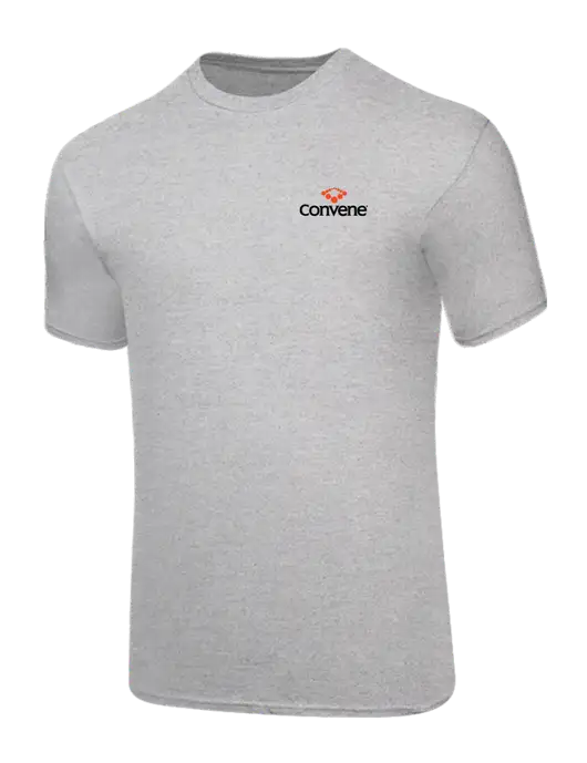 Core Blend Light Grey Heather T-Shirt w/Convene Logo