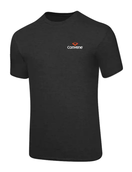 Core Blend Dark Heather Grey T-Shirt w/Convene Logo
