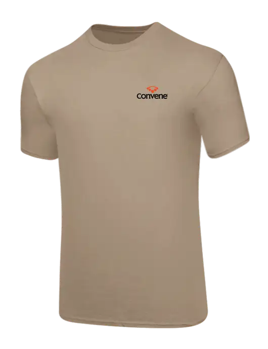 Core Blend Dark Tan T-Shirt w/Convene Logo