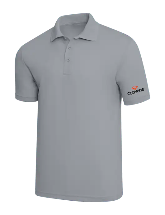 Light Grey PosiCharge RacerMesh Polo w/Convene Logo