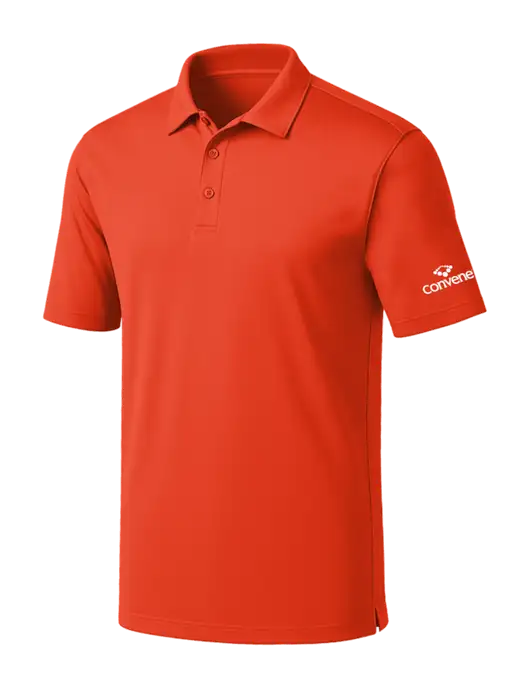 Orange Silk Touch Performance Polo w/Convene Logo