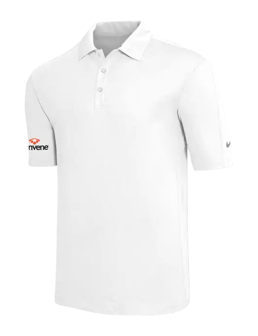 Nike White Tech Sport Dri-FIT Polo w/Convene Logo