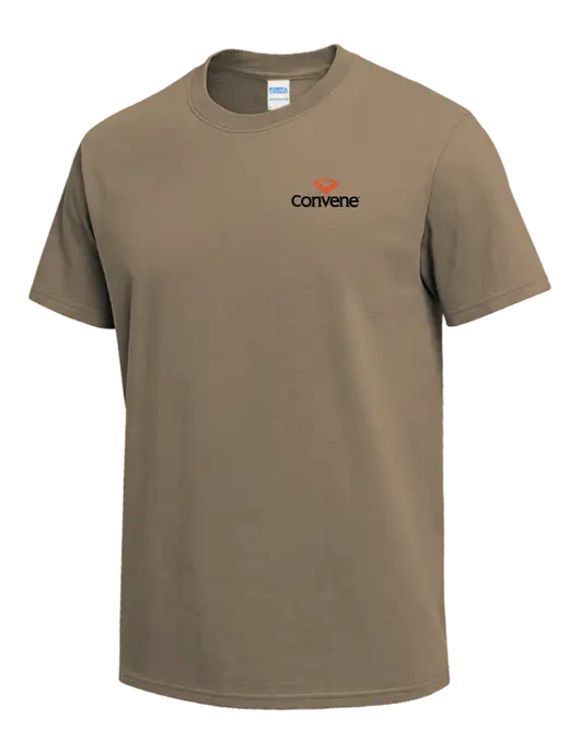 Dark Tan Heavyweight 6.1 oz T-Shirt w/Convene Logo