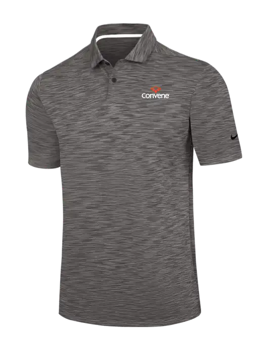 Nike Dark Grey Dri-FIT Vapor Space Dyed Polo w/Convene Logo